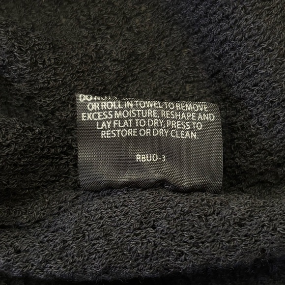 Eileen Fisher Wool Midi Dress Textured Knit Wrap V-Neck Small - Picture 10 of 12